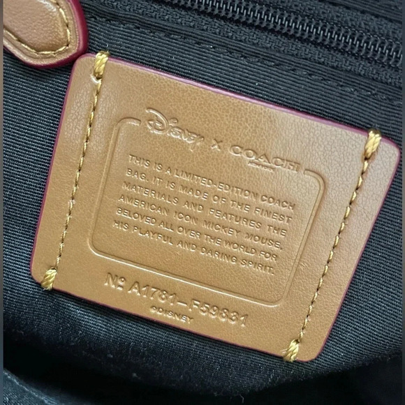 LIMITED EDITION COACH DISNEY X MICKEY NYLON BANDANA MINI CHARLIE BACKPACK - Picture 4 of 13